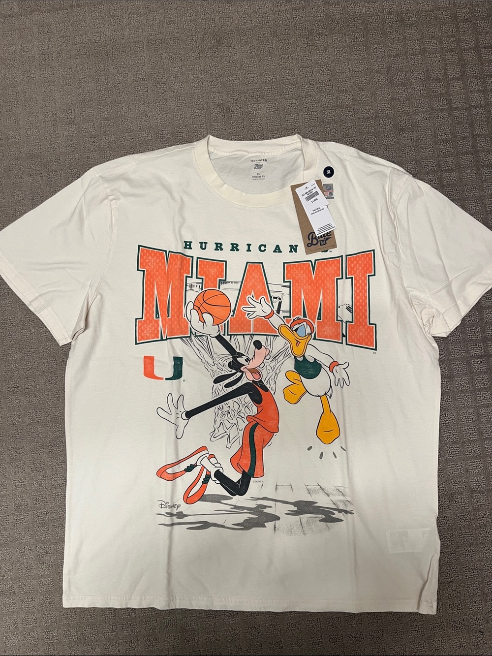 Hollister Miami Hurricanes Graphic Tee with Basketball Goofy
